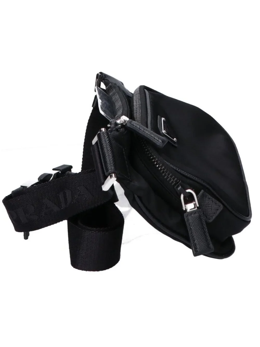 Prada Re-Nylon Saffiano Leather Shoulder